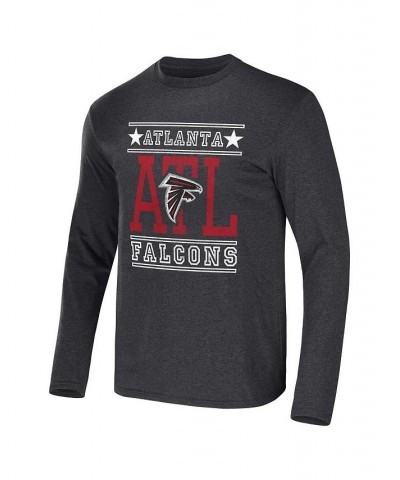 Men's NFL x Darius Rucker Collection by Heathered Charcoal Atlanta Falcons Long Sleeve T-shirt $20.24 T-Shirts