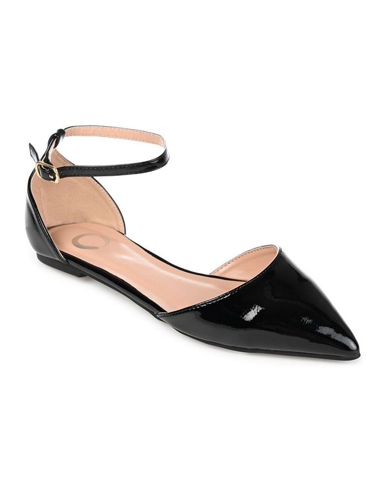 Women's Reba Flats Patent Black $33.60 Shoes