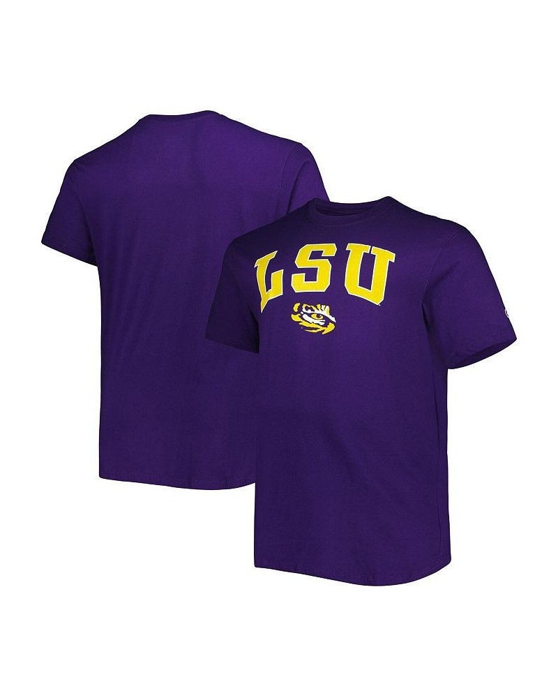 Men's Purple LSU Tigers Big and Tall Arch Over Wordmark T-shirt $16.00 T-Shirts