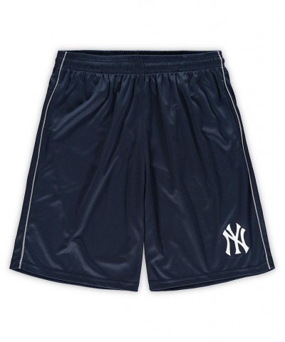 Men's Navy New York Yankees Big Tall Mesh Shorts $18.00 Shorts