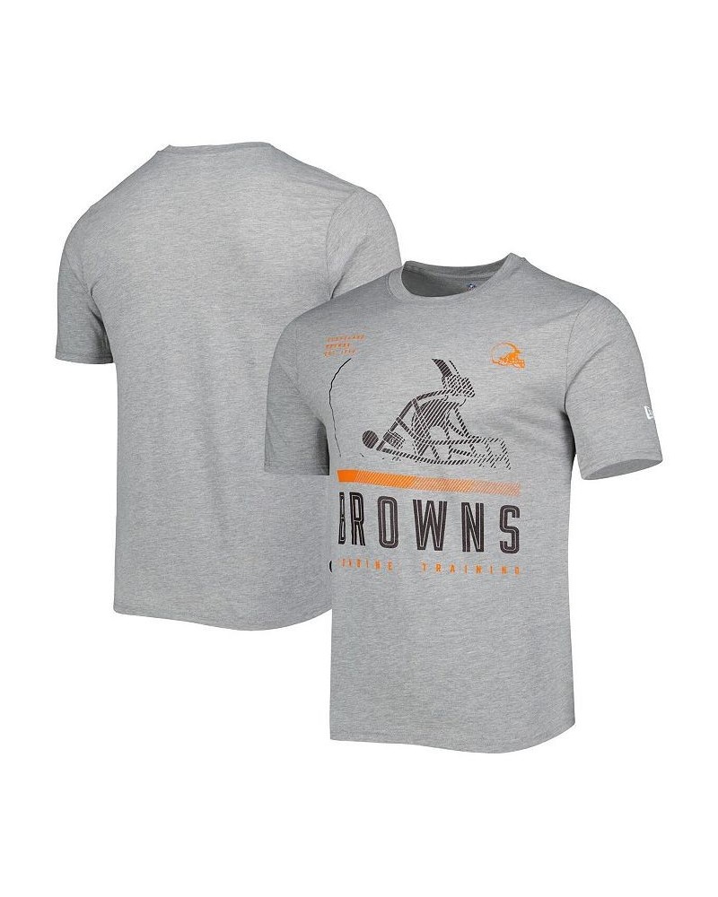 Men's Heathered Gray Cleveland Browns Combine Authentic Red Zone T-shirt $20.51 T-Shirts