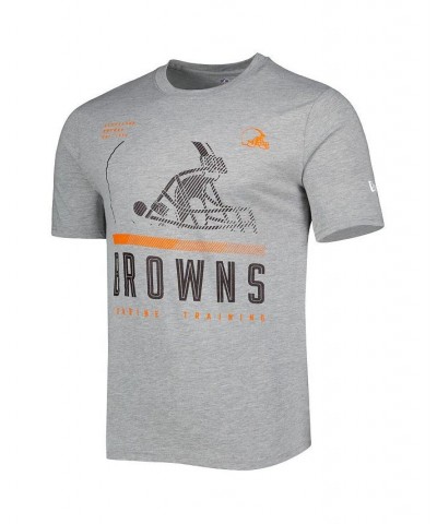 Men's Heathered Gray Cleveland Browns Combine Authentic Red Zone T-shirt $20.51 T-Shirts