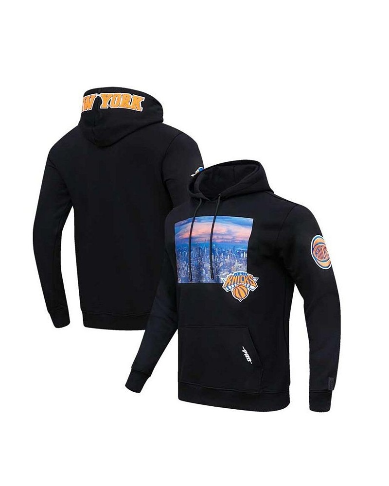 Men's Black New York Knicks City Scape Pullover Hoodie $39.10 Sweatshirt