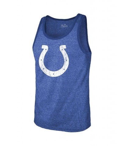 Men's Threads Jonathan Taylor Heathered Royal Indianapolis Colts Player Name and Number Tri-Blend Tank Top $23.76 T-Shirts