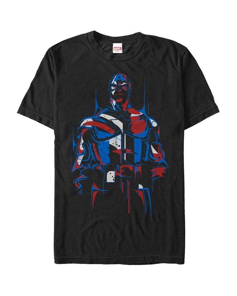 Marvel Men's Comic Collection Captain America Redemption Short Sleeve T-Shirt Black $19.59 T-Shirts