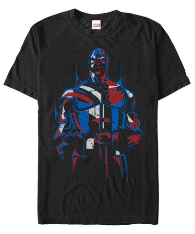 Marvel Men's Comic Collection Captain America Redemption Short Sleeve T-Shirt Black $19.59 T-Shirts