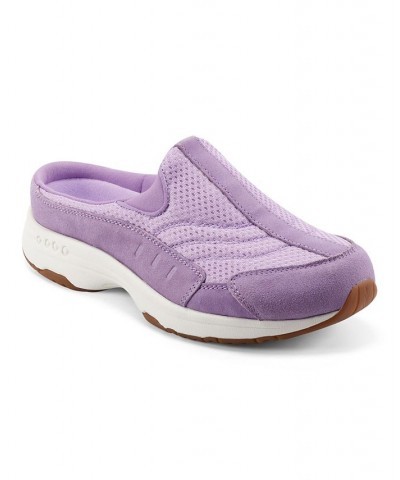 Women's Traveltime Round Toe Casual Slip-on Mules PD07 $37.92 Shoes