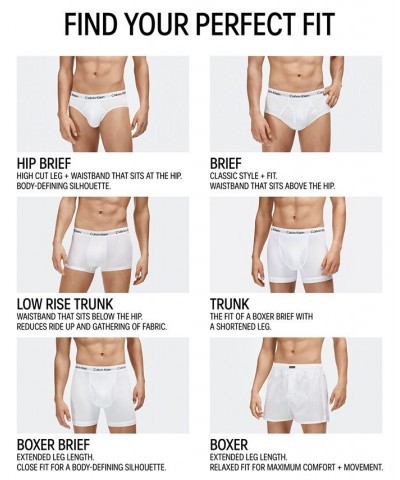 Men's Cotton Stretch Boxer Briefs 5-Pack White $31.74 Underwear