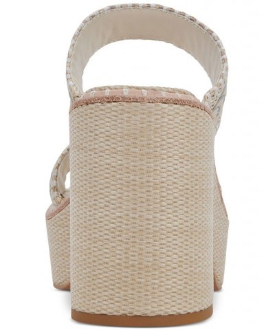 Women's Whim Woven Slip-On Platform Sandals Green $46.50 Shoes