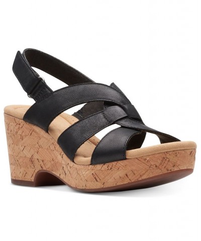 Women's Collection Giselle Beach Slingback Wedge Sandals PD04 $38.15 Shoes