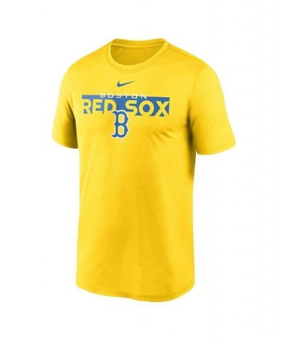 Men's Yellow Boston Red Sox 2022 City Connect Legend Performance T-shirt $29.49 T-Shirts