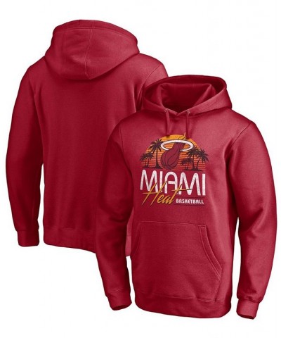 Men's Red Miami Heat Post Up Hometown Collection Pullover Hoodie $30.73 Sweatshirt