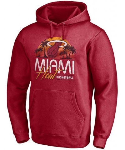 Men's Red Miami Heat Post Up Hometown Collection Pullover Hoodie $30.73 Sweatshirt