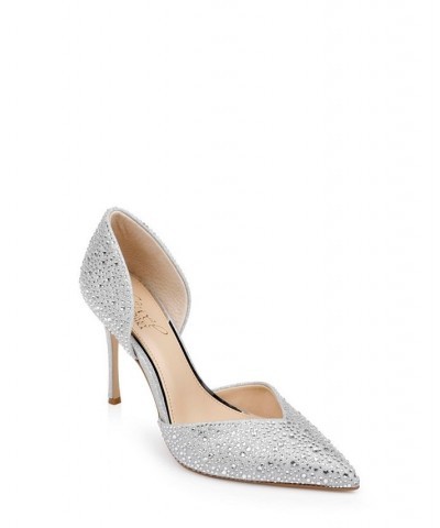 Women's Grace Evening Pump Silver $52.89 Shoes