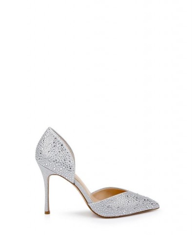 Women's Grace Evening Pump Silver $52.89 Shoes