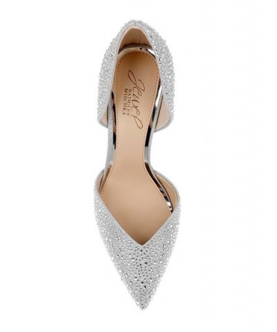 Women's Grace Evening Pump Silver $52.89 Shoes