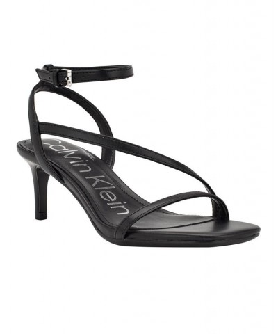 Women's Iryna Kitten Heel Dress Sandals Black $37.06 Shoes