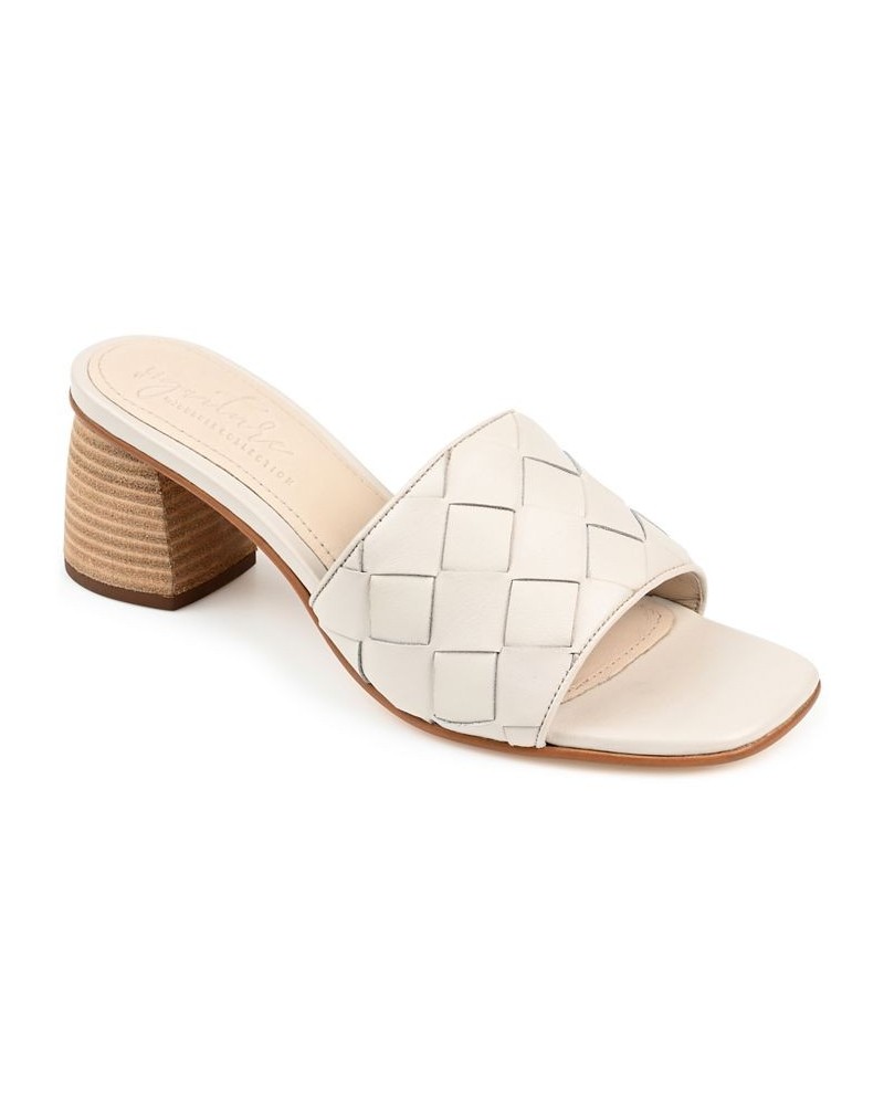 Women's Kellee Woven Sandals White $56.10 Shoes