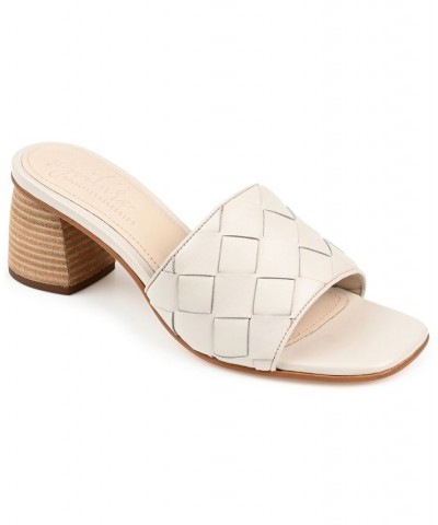 Women's Kellee Woven Sandals White $56.10 Shoes