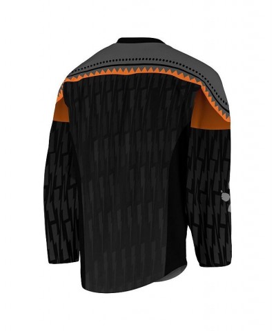 Men's Black, Orange New England Black Wolves Replica Jersey $51.25 Jersey