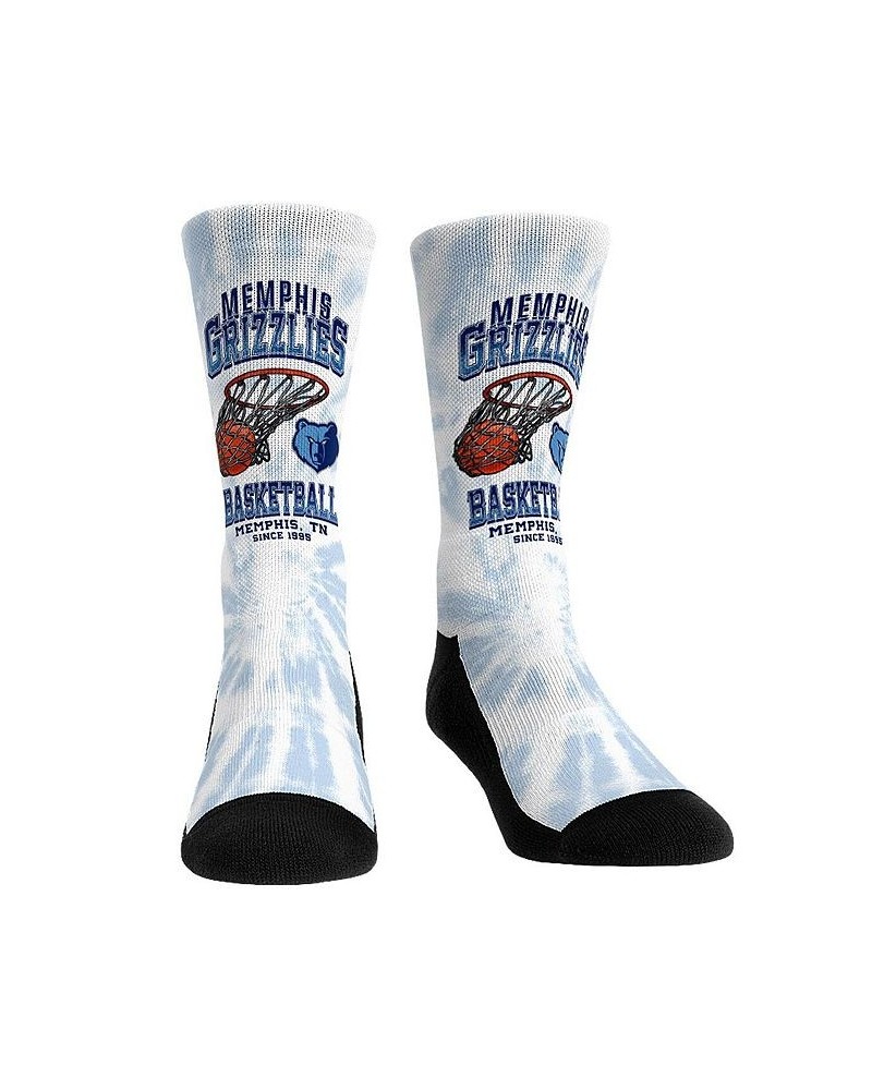 Men's and Women's Socks Memphis Grizzlies Vintage-Inspired Hoop Crew Socks $12.90 Socks