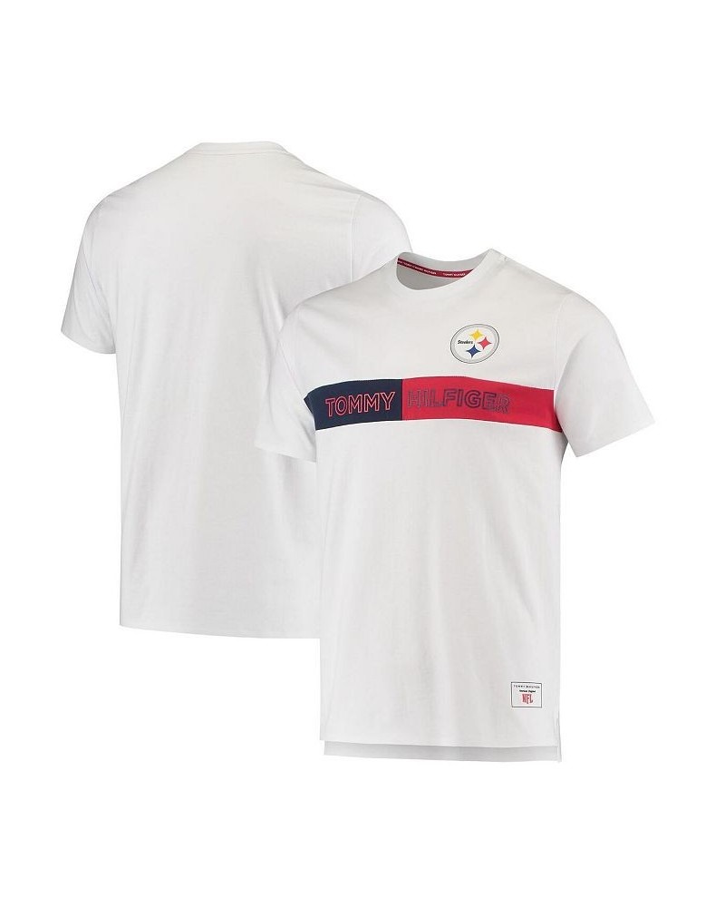 Men's White Pittsburgh Steelers Core T-shirt $27.72 T-Shirts