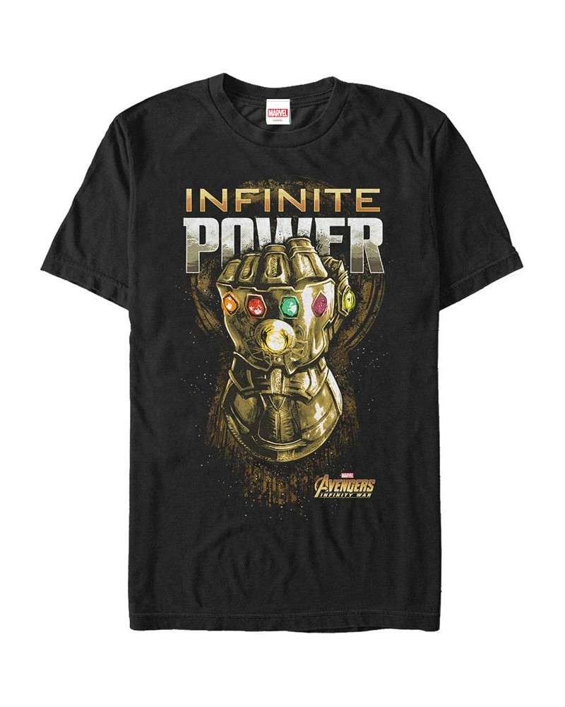 Marvel Men's Avengers Infinity War The Gauntlet of Infinite Power Short Sleeve T-Shirt Black $19.24 T-Shirts