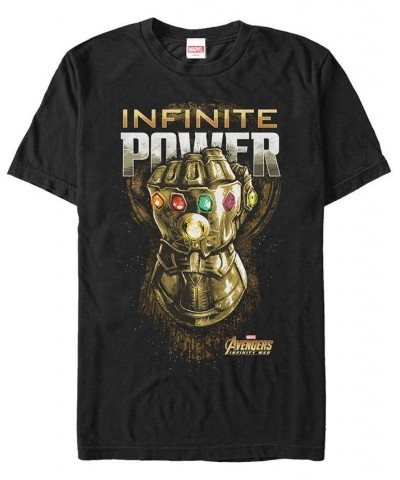 Marvel Men's Avengers Infinity War The Gauntlet of Infinite Power Short Sleeve T-Shirt Black $19.24 T-Shirts