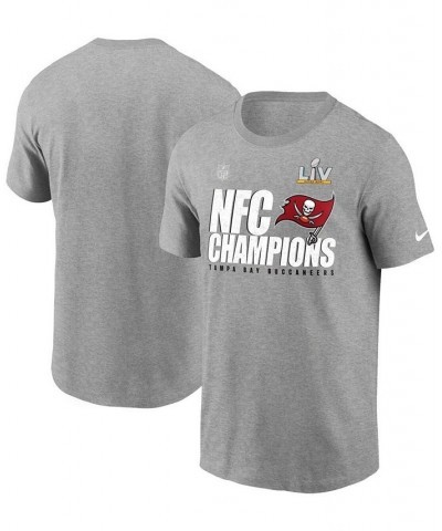 Men's Heathered Gray Tampa Bay Buccaneers 2020 NFC Champions Locker Room Trophy Collection T-shirt $18.24 T-Shirts