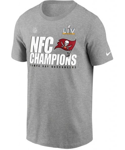 Men's Heathered Gray Tampa Bay Buccaneers 2020 NFC Champions Locker Room Trophy Collection T-shirt $18.24 T-Shirts