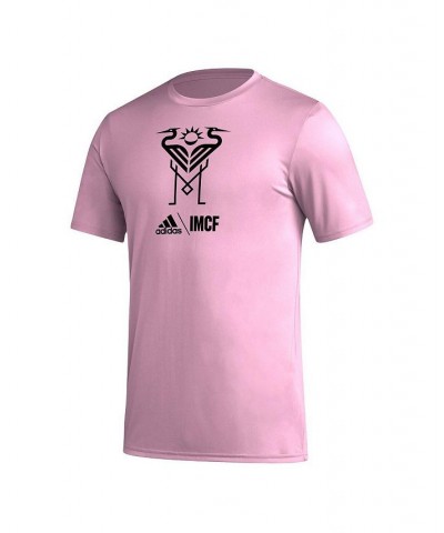 Men's Pink Inter Miami CF Icon T-shirt $20.25 T-Shirts