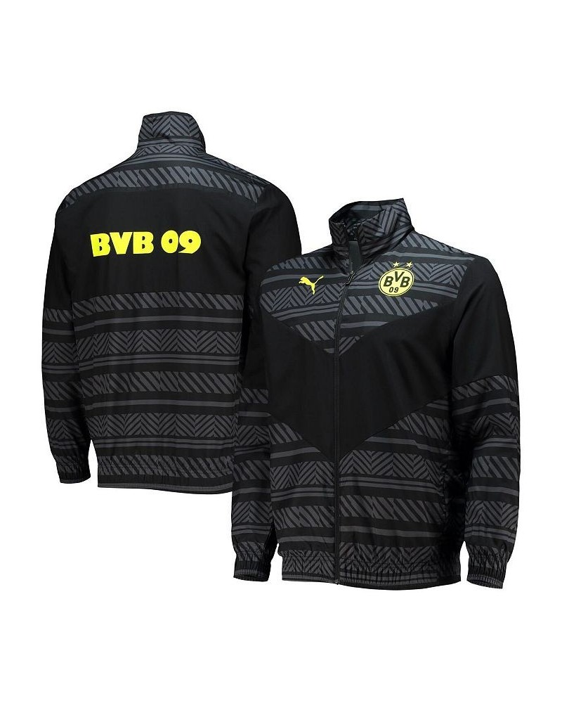 Men's Black Borussia Dortmund 2022/23 Pre-Match Full-Zip Jacket $41.00 Jackets