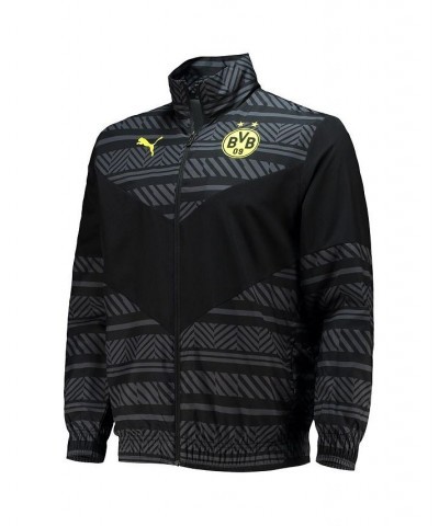 Men's Black Borussia Dortmund 2022/23 Pre-Match Full-Zip Jacket $41.00 Jackets