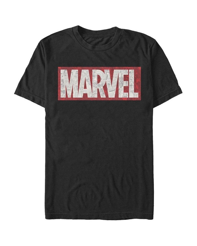 Men's Comic Strips Marvel Short Sleeve Crew T-shirt Black $14.35 T-Shirts