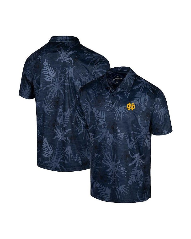 Men's Navy Notre Dame Fighting Irish Palms Team Polo Shirt $22.00 Polo Shirts