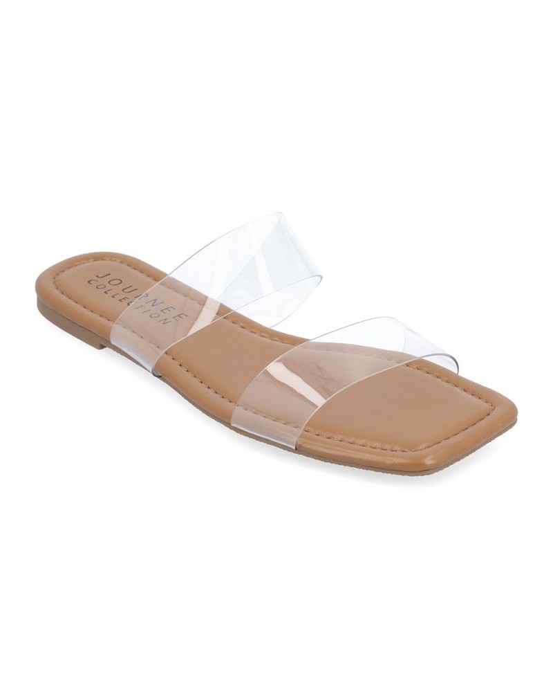 Women's Amata Lucite Sandals Brown $28.70 Shoes