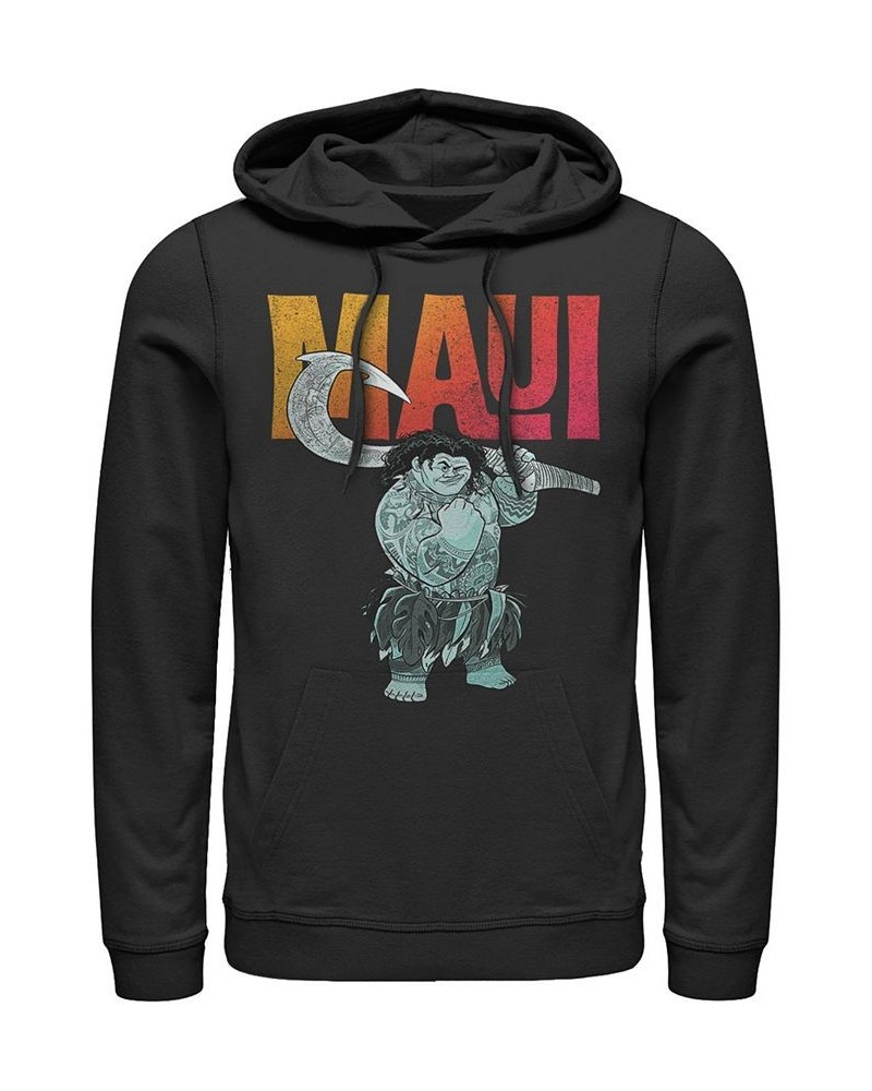 Disney Men's Moana Maui Portrait, Pullover Hoodie Black $33.65 Sweatshirt