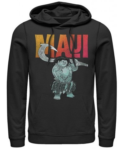 Disney Men's Moana Maui Portrait, Pullover Hoodie Black $33.65 Sweatshirt