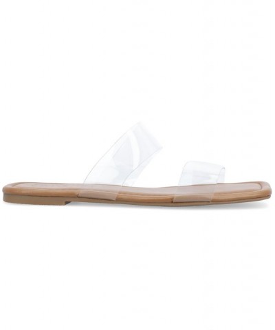 Women's Amata Lucite Sandals Brown $28.70 Shoes