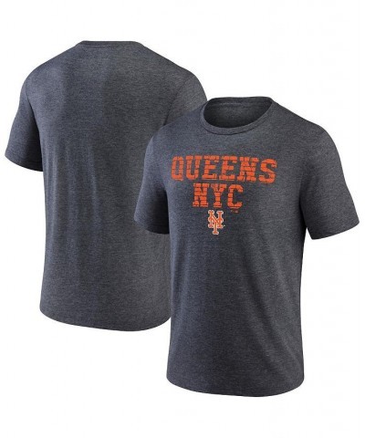 Men's Branded Heather Charcoal New York Mets Hometown Collection Vintage Look Tri-Blend T-shirt $26.54 T-Shirts