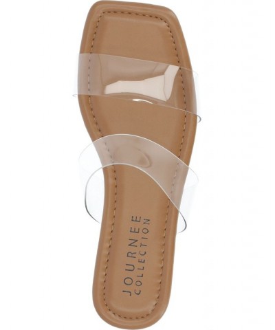 Women's Amata Lucite Sandals Brown $28.70 Shoes