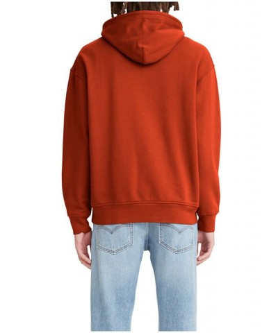 Men's Relaxed Fit Graphic Hoodie Sweatshirt Orange $20.11 Sweatshirt