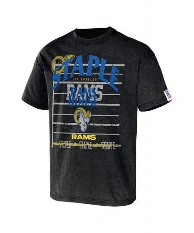 Men's NFL X Staple Black Los Angeles Rams Gridiron Short Sleeve T-shirt $16.00 T-Shirts