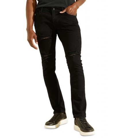 Men's Destroyed Skinny Jeans Black $41.04 Jeans