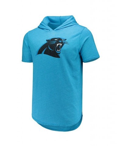 Men's Threads Sam Darnold Blue Carolina Panthers Player Name and Number Tri-Blend Hoodie T-shirt $34.44 T-Shirts