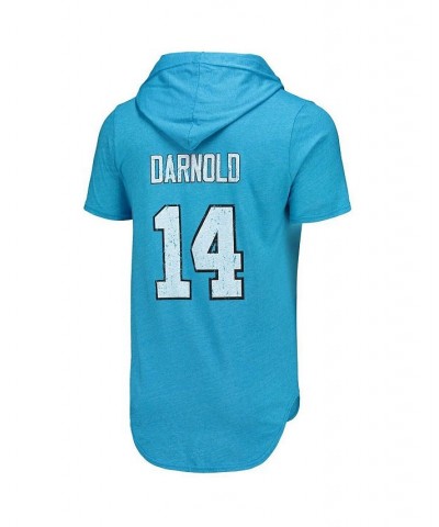 Men's Threads Sam Darnold Blue Carolina Panthers Player Name and Number Tri-Blend Hoodie T-shirt $34.44 T-Shirts