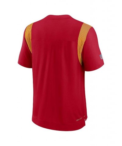 Men's Red Kansas City Chiefs Sideline Tonal Logo Performance Player T-shirt $37.09 T-Shirts