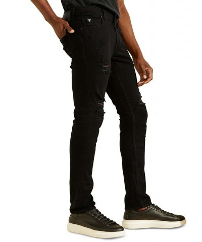 Men's Destroyed Skinny Jeans Black $41.04 Jeans