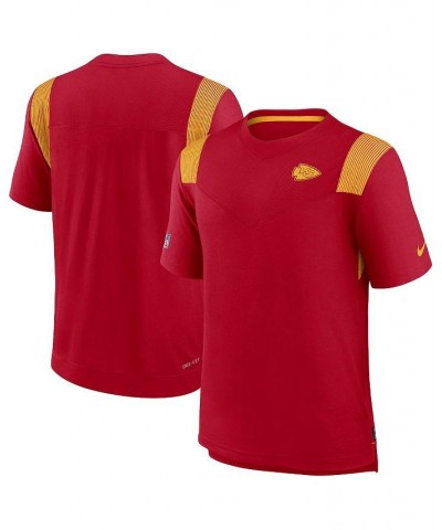 Men's Red Kansas City Chiefs Sideline Tonal Logo Performance Player T-shirt $37.09 T-Shirts