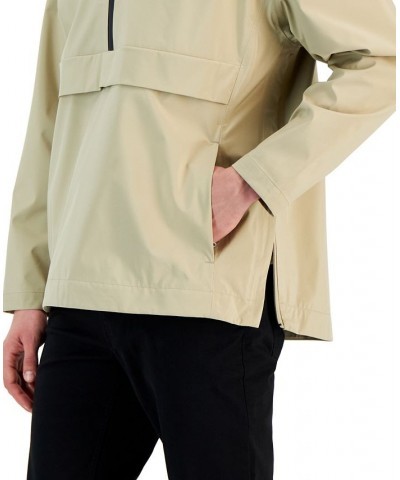 Men's AlfaTech Popover Anorak Lightweight Jacket Tan/Beige $27.84 Shirts